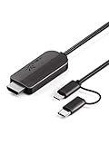 Yehua USB C Micro USB zu HDMI Adapter, 2 in 1 MHL zu HDMI Adapter für...