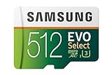Samsung EVO Select microSD-Karte, 512 GB, 100 MB/s und 90 MB/s,...