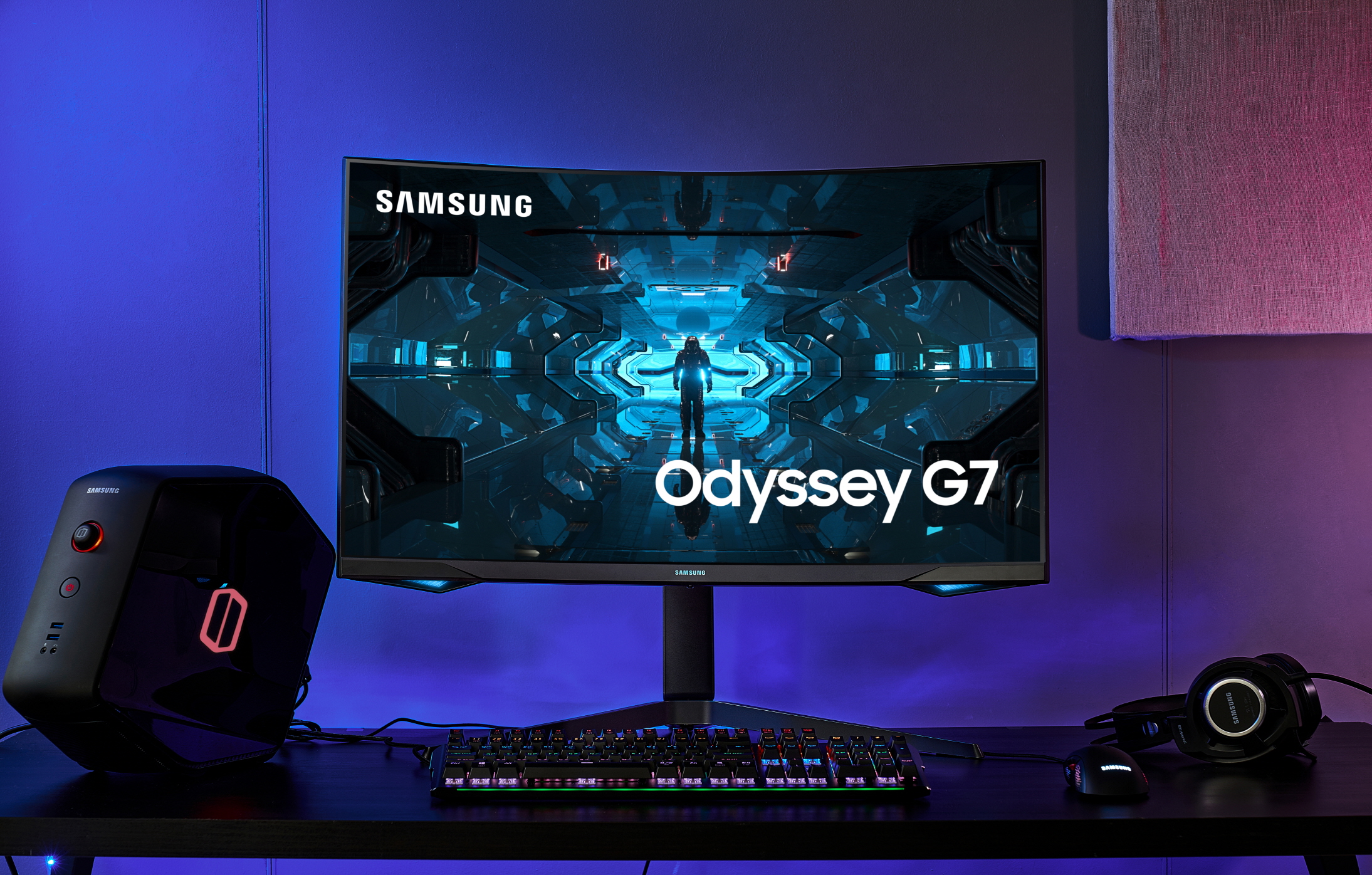Samsung Gaming Monitor Odyssey G7 seht in den Startlöchern