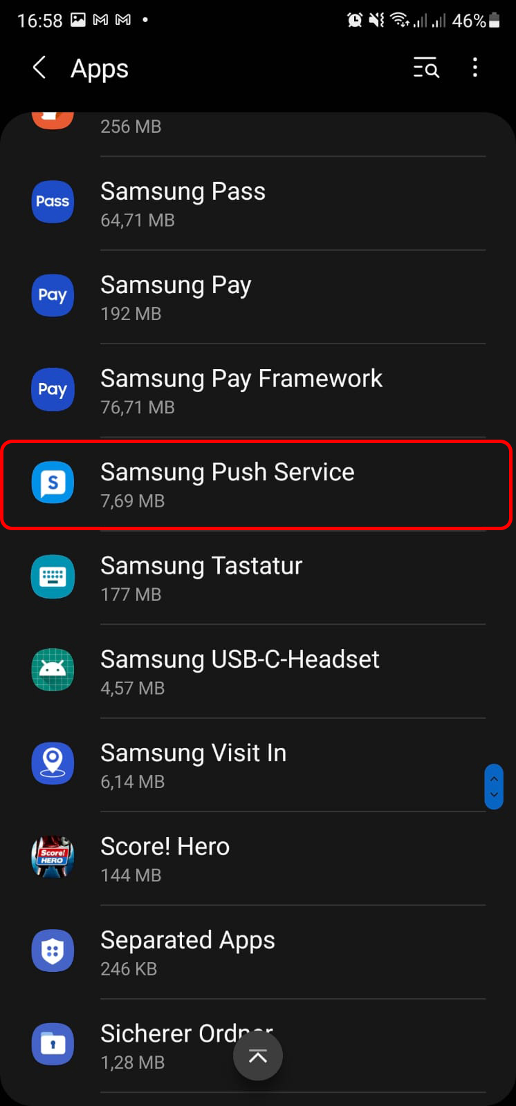 Was ist der Samsung Push Service